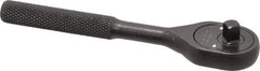 Proto - 1/4" Drive Pear Head Ratchet - Black Oxide Finish, 5" OAL, 24 Gear Teeth - Caliber Tooling