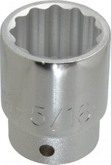 Proto - 1-5/16", 3/4" Drive, Standard Hand Socket - 12 Points, 2-9/32" OAL, Chrome Finish - Caliber Tooling