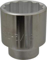 Proto - 2-3/16", 3/4" Drive, Standard Hand Socket - 12 Points, 3-9/32" OAL, Chrome Finish - Caliber Tooling