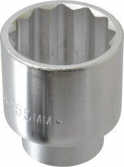 Proto - 2-1/16", 3/4" Drive, Standard Hand Socket - 12 Points, 3-5/32" OAL, Chrome Finish - Caliber Tooling