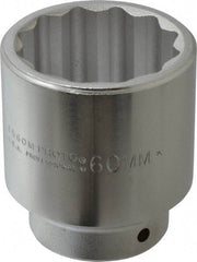 Proto - 3/4" Drive, Standard Hand Socket - 12 Points, 3-21/32" OAL, Chrome Finish - Caliber Tooling