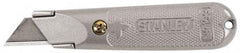 Stanley - Fixed Utility Knife - Aluminum Handle, 3 Blades Included - Caliber Tooling