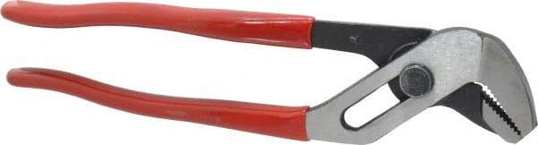 Proto - 7-1/16" OAL, 1-1/8" Max Capacity, 5 Position Gooseneck Tongue & Groove Pliers - Standard Straight Jaws, Standard Head, Plastisol Handles - Caliber Tooling