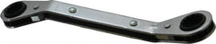 Proto - 1/2" x 9/16" 12 Point Reversible Ratcheting Offset Box Wrench - Double End, 6-1/2" OAL, Steel, 25° Offset - Caliber Tooling