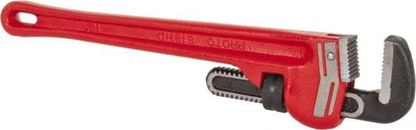 Proto - 18" Steel Straight Pipe Wrench - 2-1/2" Pipe Capacity - Caliber Tooling