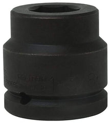 Proto - 1-1/2" Drive 3-7/16" Standard Impact Socket - 6 Points, 4-31/32" OAL - Caliber Tooling