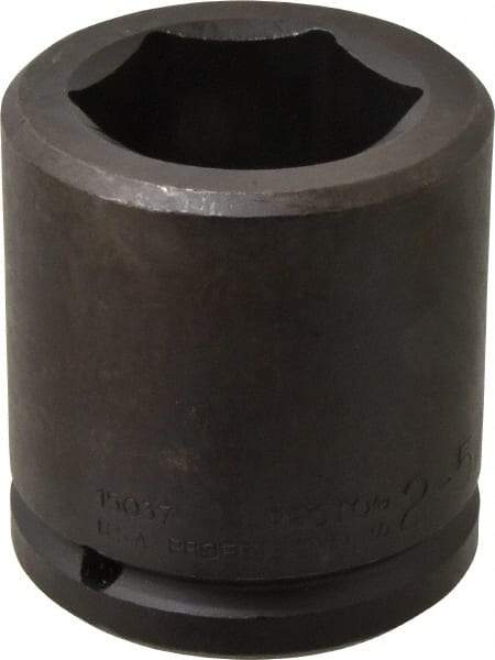 Proto - 1-1/2" Drive 2-5/16" Standard Impact Socket - 6 Points, 3-7/8" OAL - Caliber Tooling