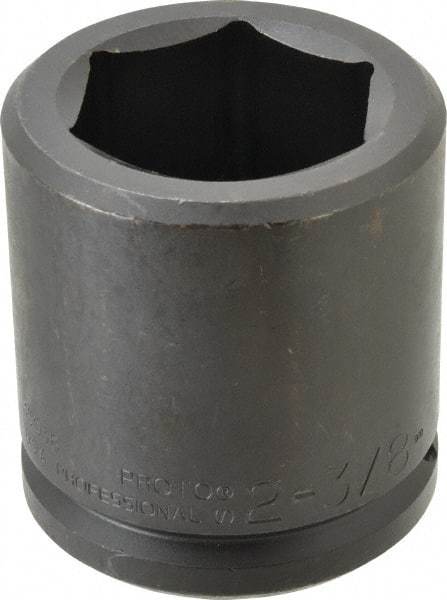 Proto - 1-1/2" Drive 2-3/8" Standard Impact Socket - 6 Points, 3-7/8" OAL - Caliber Tooling