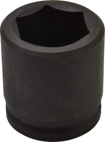 Proto - 1-1/2" Drive 2-1/2" Standard Impact Socket - 6 Points, 4" OAL - Caliber Tooling