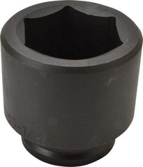 Proto - 1-1/2" Drive 3-1/4" Standard Impact Socket - 6 Points, 4-23/32" OAL - Caliber Tooling