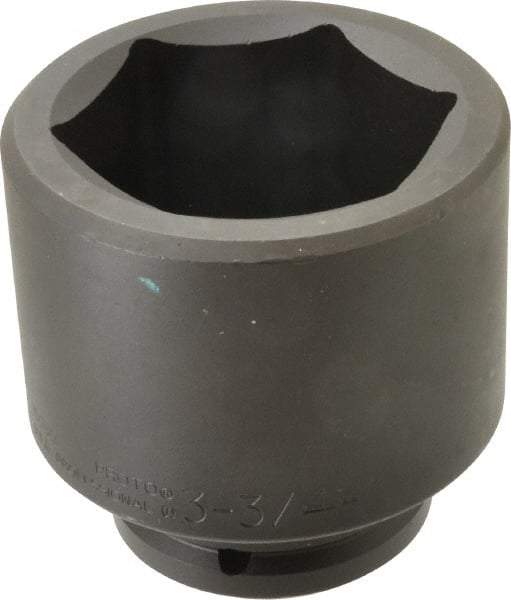 Proto - 1-1/2" Drive 3-3/4" Standard Impact Socket - 6 Points, 5" OAL - Caliber Tooling