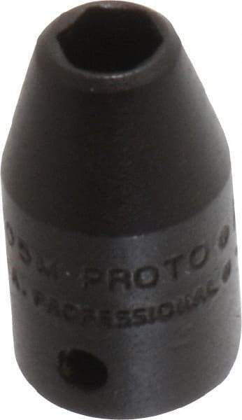 Proto - 1/4" Drive 5mm Standard Impact Socket - 6 Points, 7/8" OAL - Caliber Tooling