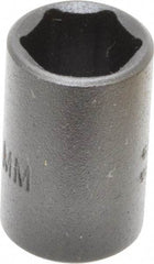 Proto - 1/4" Drive 10mm Standard Impact Socket - 6 Points, 7/8" OAL - Caliber Tooling