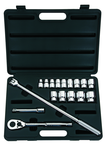 STANLEY® 1/2" Drive 17 Piece Fractional Socket Set – 12 Point - Caliber Tooling