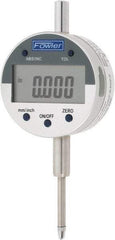 Fowler - 0 to 1" Range, 0.0005" Graduation, Electronic Drop Indicator - Inch & Metric System, Digital Display - Caliber Tooling