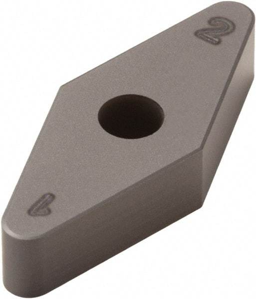 Seco - VNMA334 Grade CBN300 PCBN Turning Insert - Uncoated, 35° Diamond, 3/8" Inscr Circle, 3/16" Thick, 1/16" Corner Radius - Caliber Tooling