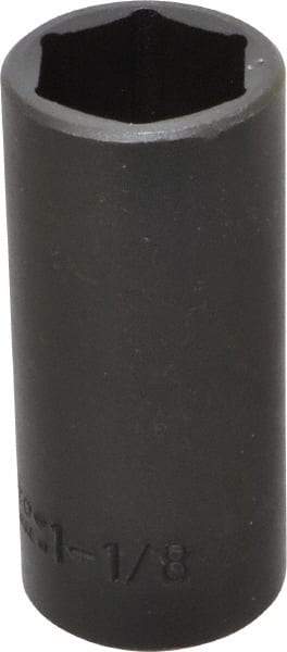 Proto - 1/2" Drive 1-1/8" Deep Impact Socket - 6 Points, 3-1/2" OAL - Caliber Tooling