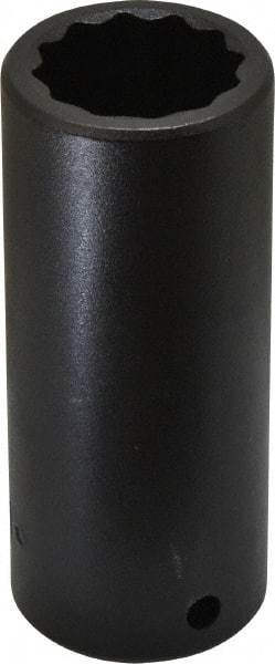 Proto - 1/2" Drive 1" Deep Impact Socket - 12 Points, 3-1/2" OAL - Caliber Tooling