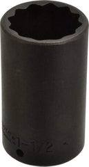 Proto - 1/2" Drive 1-1/2" Deep Impact Socket - 12 Points, 3-1/2" OAL - Caliber Tooling