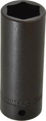 Proto - 1/2" Drive 23mm Deep Impact Socket - 6 Points, 3-1/2" OAL - Caliber Tooling