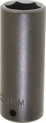 Proto - 1/2" Drive 24mm Deep Impact Socket - 6 Points, 3-1/2" OAL - Caliber Tooling