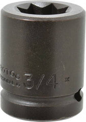 Proto - 3/4" Drive 3/4" Standard Impact Socket - 8 Points, 1-15/16" OAL - Caliber Tooling