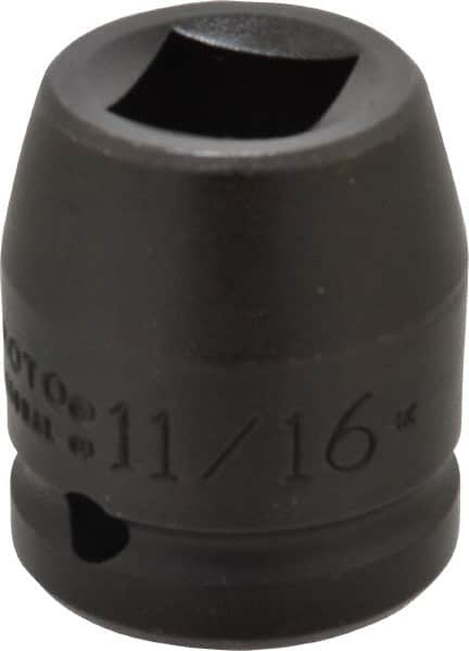 Proto - 3/4" Drive 11/16" Standard Impact Socket - 4 Points, 1-7/8" OAL - Caliber Tooling