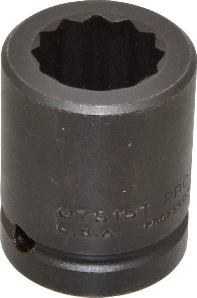 Proto - 3/4" Drive 15/16" Standard Impact Socket - 12 Points, 2" OAL - Caliber Tooling