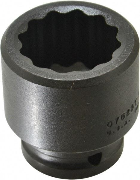 Proto - 3/4" Drive 1-7/16" Standard Impact Socket - 12 Points, 2-5/16" OAL - Caliber Tooling