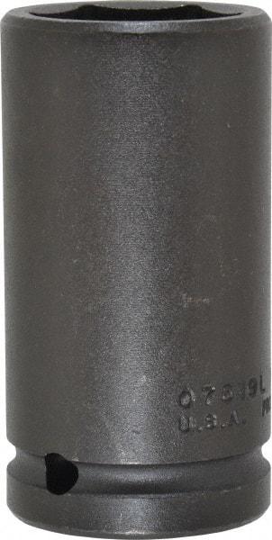 Proto - 3/4" Drive 1-3/16" Deep Impact Socket - 6 Points, 3-1/4" OAL - Caliber Tooling