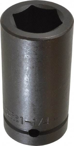 Proto - 1" Drive 1-1/4" Deep Impact Socket - 6 Points, 3-3/4" OAL - Caliber Tooling