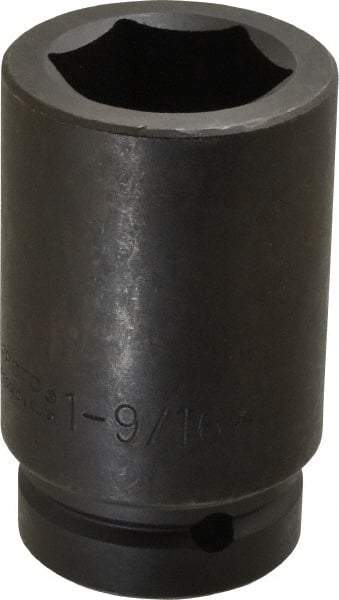 Proto - 1" Drive 1-9/16" Deep Impact Socket - 6 Points, 4" OAL - Caliber Tooling