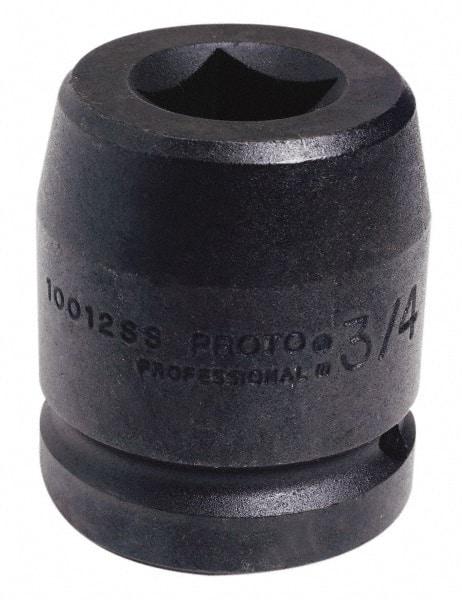 Proto - 1" Drive 80mm Impact Socket - 6 Points, 4" OAL - Caliber Tooling