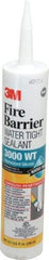 3M - 10.1 oz Cartridge Gray RTV Silicone Joint Sealant - 14 to 230°F Operating Temp, Series 3000WT - Caliber Tooling