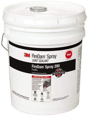 3M - 5 Gal Pail Red Elastomer Joint Sealant - 110°F Max Operating Temp, 24 hr Full Cure Time, Series Spray 200 - Caliber Tooling