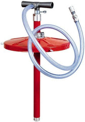 PRO-LUBE - Aluminium, NBR, PVC & Steel Hand Operated Drum Pump - 8 oz per Stroke, For 5 to 6-1/2 Gal Drums, For Tire Sealant - Caliber Tooling