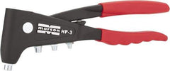 Marson - Right Angle Head Hand Riveter - 3/32 to 3/16" Rivet Capacity, 10" OAL - Caliber Tooling