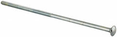 Value Collection - 3/8-16 UNC 12" Length Under Head, Standard Square Neck, Carriage Bolt - Grade 2 Steel, Zinc-Plated Finish - Caliber Tooling