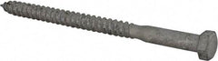 Value Collection - 3/8" Screw, 5-1/2" Length Under Head, Steel, Hex Head Lag Screw - Hot Dipped Galvanized, Grade 2 - Caliber Tooling