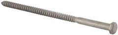 Value Collection - 3/8" Screw, 8" Length Under Head, Steel, Hex Head Lag Screw - Hot Dipped Galvanized, Grade 2 - Caliber Tooling