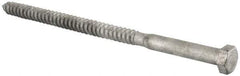 Value Collection - 1/2" Screw, 9" Length Under Head, Steel, Hex Head Lag Screw - Hot Dipped Galvanized, Grade 2 - Caliber Tooling