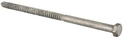 Value Collection - 1/2" Screw, 10" Length Under Head, Steel, Hex Head Lag Screw - Hot Dipped Galvanized, Grade 2 - Caliber Tooling