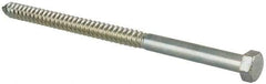 Value Collection - 1/2" Screw, 9" Length Under Head, Steel, Hex Head Lag Screw - Zinc Plated, Grade 2 - Caliber Tooling