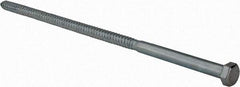 Value Collection - 1/2" Screw, 14" Length Under Head, Steel, Hex Head Lag Screw - Zinc Plated, Grade 2 - Caliber Tooling