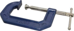 Irwin - Regular-Duty 3" Max Opening, 2-1/4" Throat Depth, Cast Iron Standard C-Clamp - 750 Lb Capacity, 0" Min Opening, Standard Throat Depth - Caliber Tooling