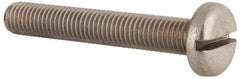 Value Collection - M10x1.50 Metric Coarse, 65mm Length Under Head Slotted Drive Machine Screw - Pan Head, Grade 18-8 & A2 Stainless Steel, Uncoated, Without Washer - Caliber Tooling