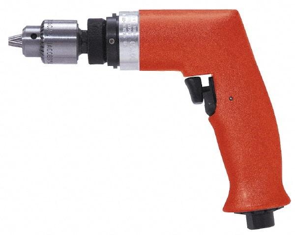 Dotco - 1/4" Keyed Chuck - Pistol Grip Handle, 5,200 RPM, 0.4 hp, 90 psi - Caliber Tooling