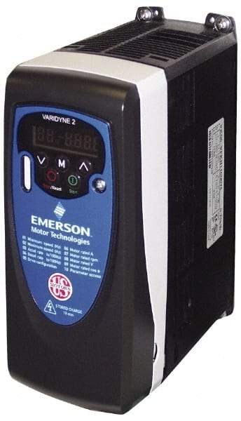 US Motors - Three Phase, 380-480 Volt, 1/2 hp, Variable Frequency Drive - 3.4" Wide x 6.2" Deep x 8" High, NEMA 1 - Caliber Tooling