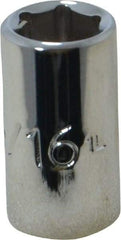 Proto - 5/16", 1/4" Drive, Standard Hand Socket - 6 Points, 7/8" OAL, Chrome Finish - Caliber Tooling