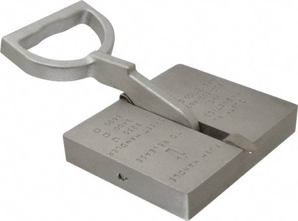 Mag-Mate - 125 Lb Load Capacity, Permanent Lift Magnet - 1-3/8" High x 7-1/4" Wide, For Use with Flats - Caliber Tooling